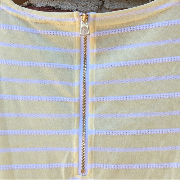 Sail To Sable Yellow Stripe Dress - Picture 3 of 3